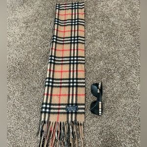 Authentic Burberry scarf & Sunglasses!